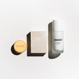 Zindeo anti-odorant roll-on and packaging on a white background